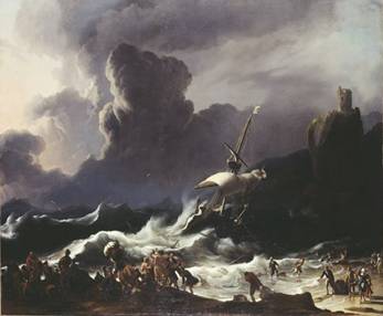 Ludolf Backhuysen: De schipbreuk van Paulus