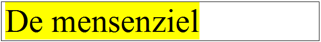 Tekstvak: De mensenziel
